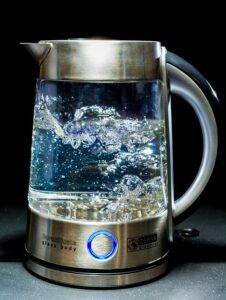 boiling water